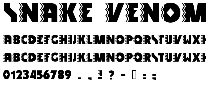Snake Venom font